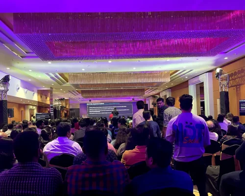 Large seminar at a banquet hall in Ghodbunder Road, Thane