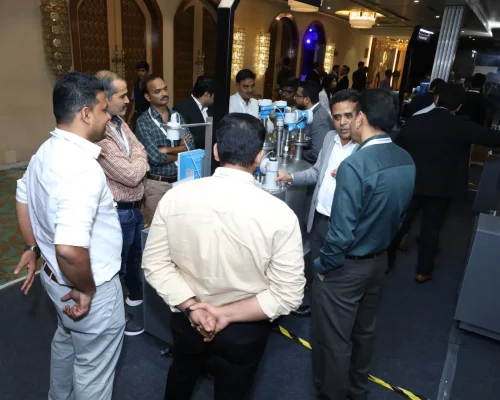 Product exhibition at a party hall in Thane, Ghodbunder Road