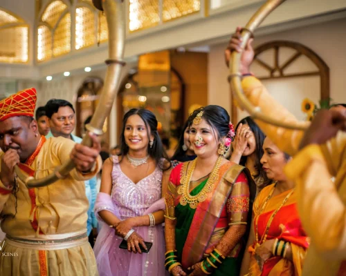 Bridal entry at a banquet hall in Vashi, Navi Mumbai